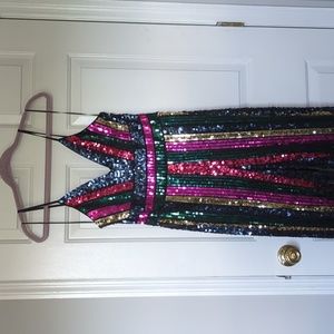 Express Sequin Jumpsuit ✨ Sz M